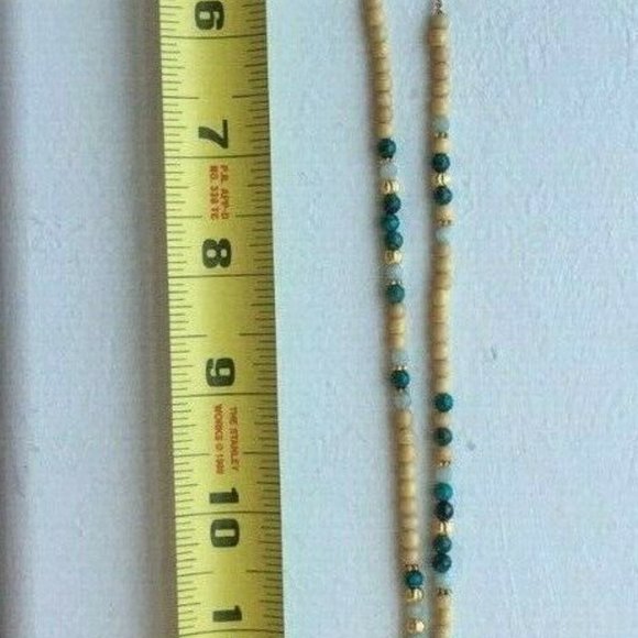 NWT Chan Luu beautiful carved wood and Amazonite - Picture 9 of 12